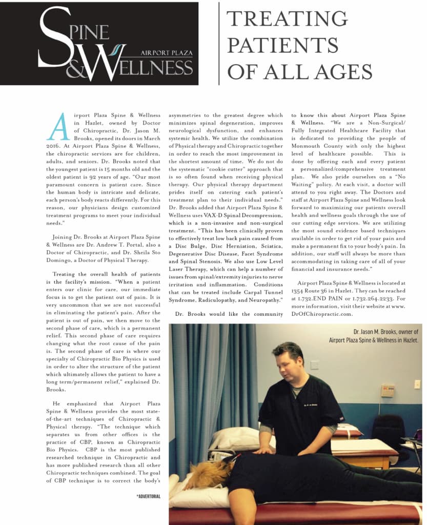 Monmouth Mag Article 833x1024 1 2 Press Press,Chiropractic Services in Hazlet,Personalized Injury Care,Interventional Pain Specialists,Pain Relief NJ Airport Plaza Spine and Wellness