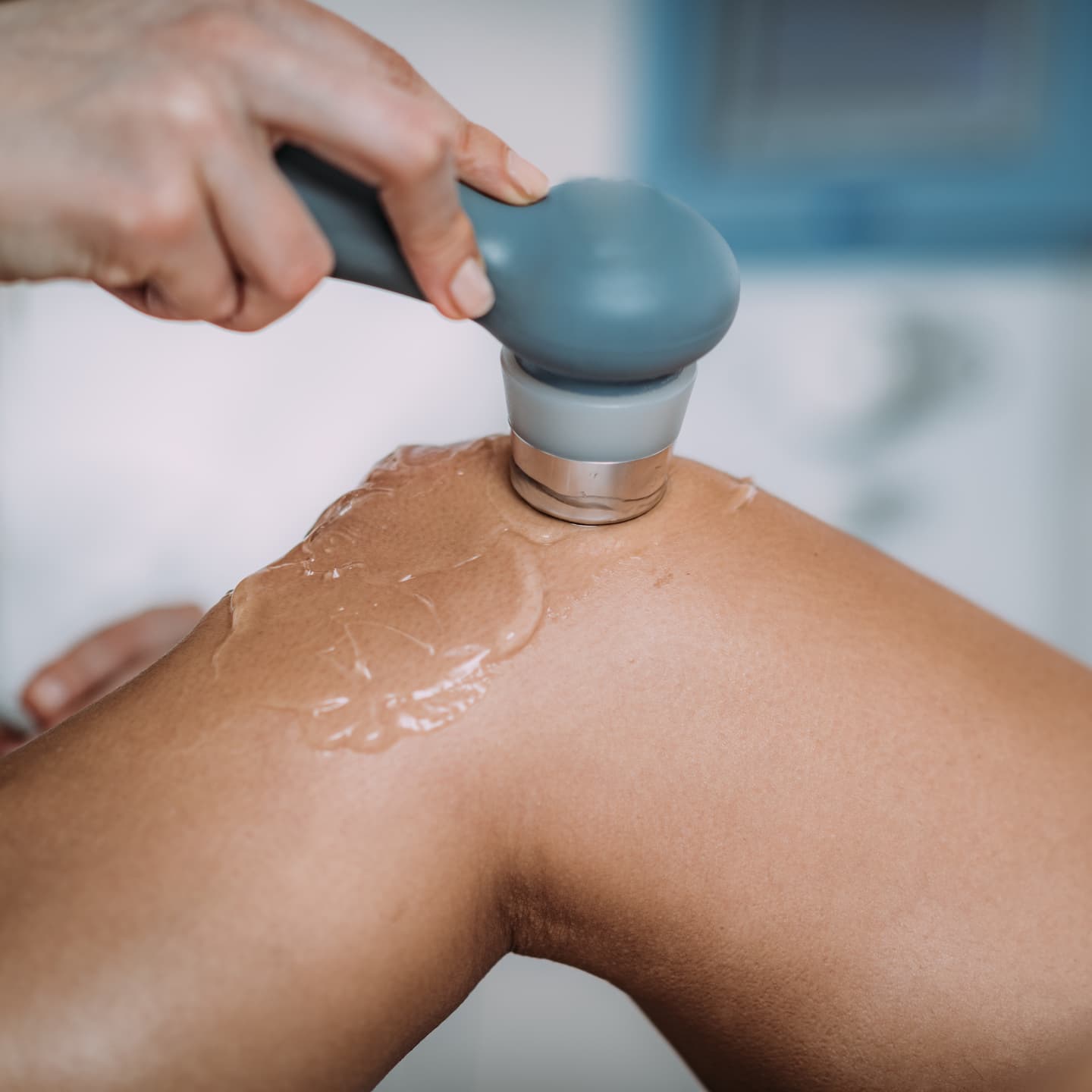 cropped hand doctor massaging patient knee hospital 1 DIAGNOSTIC MSK US DIAGNOSTIC MSK US,Chiropractic Services in Hazlet,Integrative Healthcare,Tendon and Ligament Injuries,Pain Assessment Airport Plaza Spine and Wellness